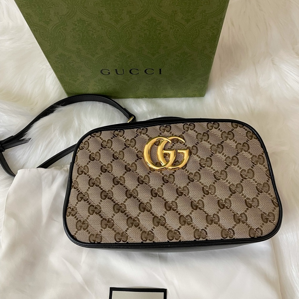 GUCCI CANVAS MARMONT PURSE